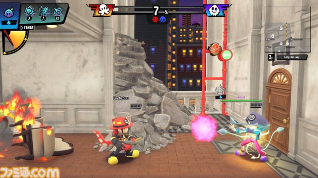 『OCTOPinbs』消防士に紛れて火をつける奴を捕まえろ！　議論ナシ、アクション特化の人狼系オンラインマルチアクションがSteamにて2026年春発売