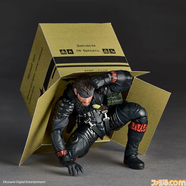 『メタルギア ソリッド デルタ』ネイキッド・スネークがアメヤマでアクションフィギュア化！ CQCから銃撃戦、潜入まで多彩なシーンを再現可。ダンボールももちろん同梱