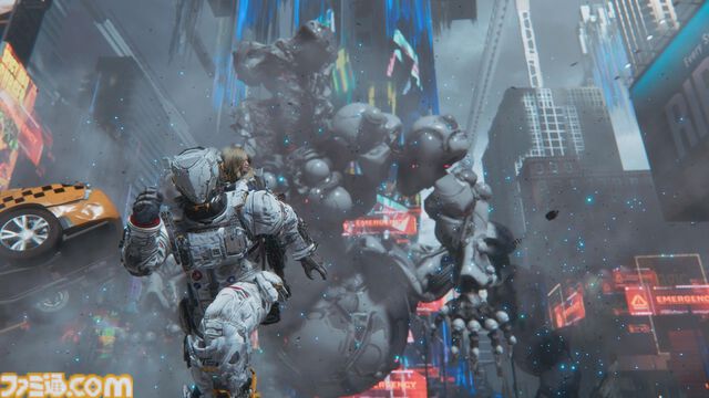 『プラグマタ』先行プレイリポート。押し潰されそうなほどの巨大ボスに、ハッキングが効かなくなる敵も!?　どこか歪なニューヨーク再現マップの探索も楽しい