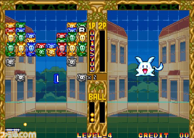 【アケアカ】『ガッポリン』3月12日に配信決定。同じ色の敵どうしをつなげて撃破しハイスコアを目指すブロックくずしゲーム