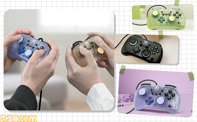 Switch2用ミニコントローラー登場。淡いパステルカラー全5色、コンパクトで握りやすい設計。任天堂公式ライセンスでホリから4月発売
