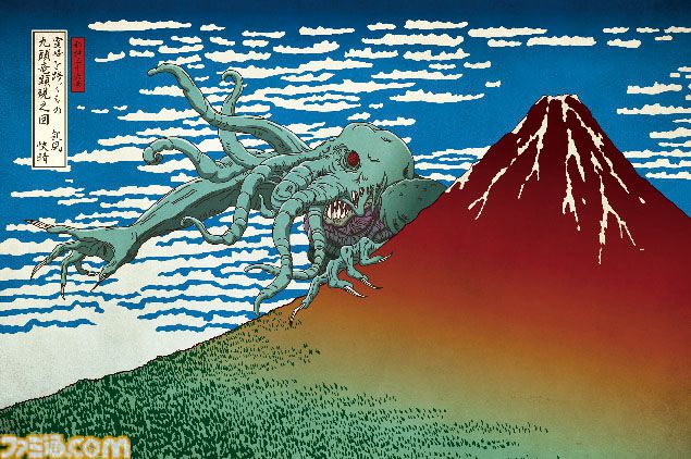 【クトゥルフ×葛飾北斎】異色のコラボを描いた『邪神三十六景』刊行記念グッズが発売決定。あなたの家が、邪神降臨の儀式場と化す