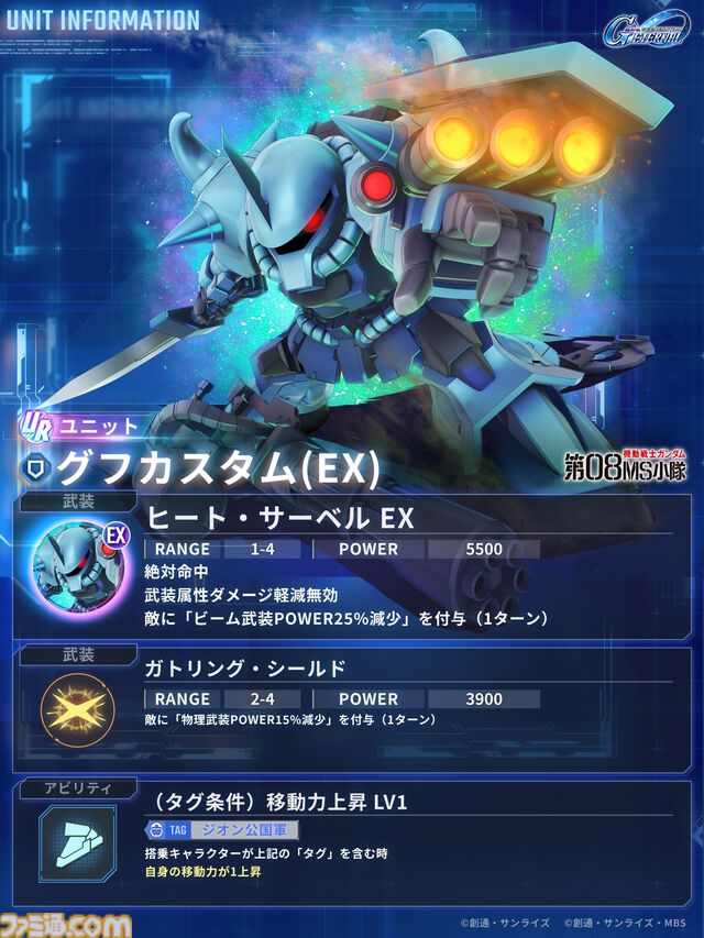 【Gジェネエターナル】第08MS小隊イベントでガンダムEz8やアプサラスIIIを入手可能。シローとアイナの性能も公開【ジージェネレーション エターナル】