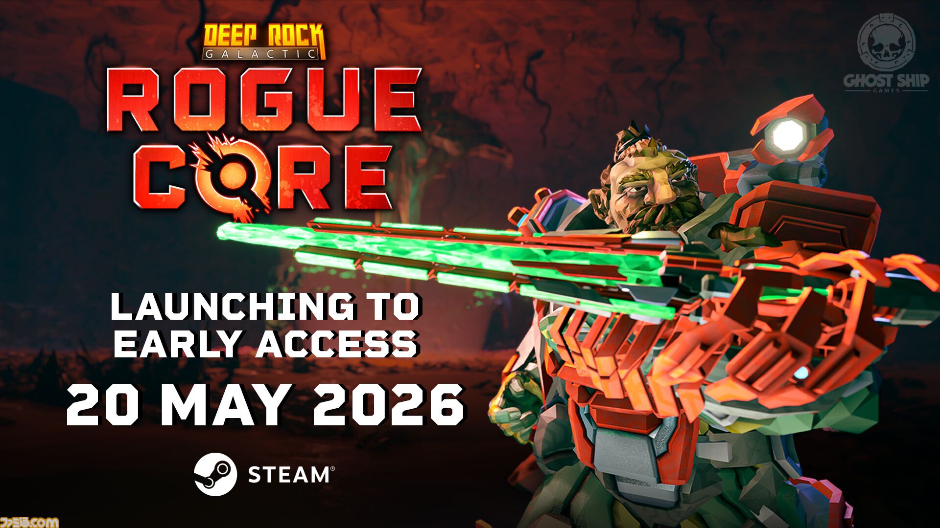 『Deep Rock Galactic: Rogue Core』最大4人プレイ対応のローグライト採掘アクション。Steamレビュー“圧倒的に好評”の人気作スピンオフが5月20日配信