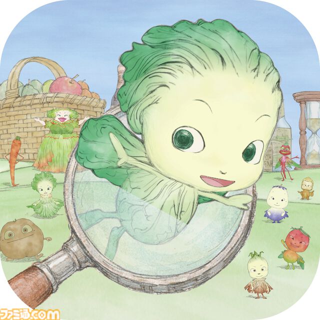 『やさいのようせい』初のゲームアプリ配信開始。天野喜孝デザインの野菜ファンタジーで遊ぶ、メルヘン世界の妖精探しゲーム