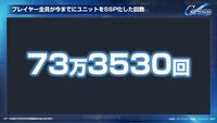 【Gジェネエターナル】SP化・SSP化ランキング発表。最大到達プレイヤーランクやユニット解体総数など、ファンミーティングでさまざまな公式データが公開