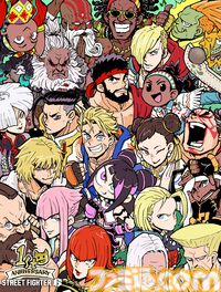 『スト6』1周年イラストが公開。公式マンガ『がんばれジュリちゃん』の観虐氏が描く、プレイアブルキャラ全員集合
