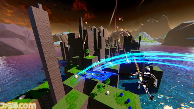 『Fall in Flowers』落下ダメージを攻撃エネルギーに変換するハイリスク・ハイリターンな3Dパルクールアクションが開発中。パーフェクト着地で戦場を駆けろ