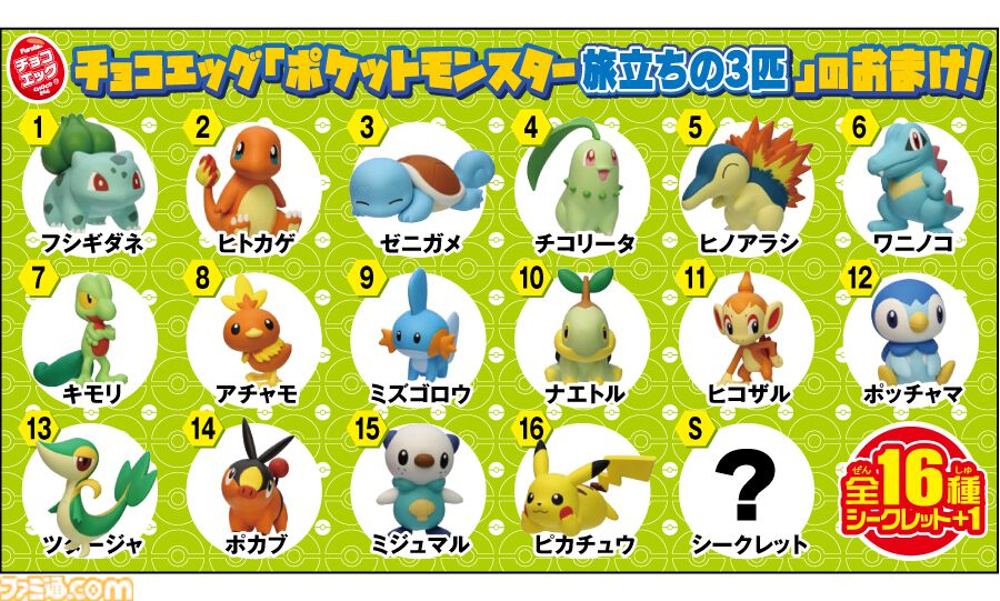 画像ページ (1/1) 『ポケモン』歴代の“最初の3匹”が封入された