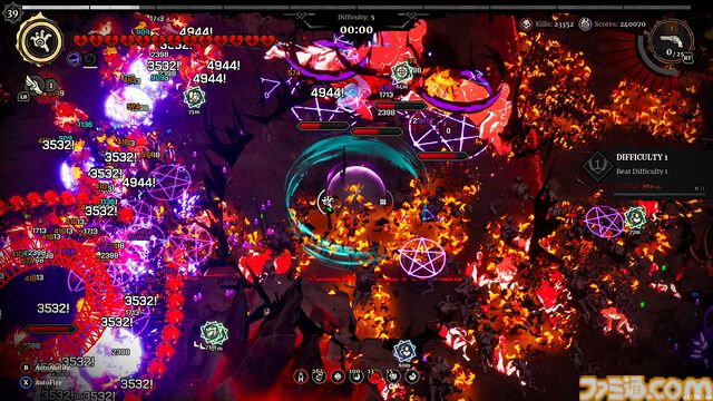 『グラインドサバイバー』弾幕地獄をなぎ倒す高速アクションローグライトが発売。ランダム戦利品のハクスラ要素で多彩なビルド構築が楽しめる