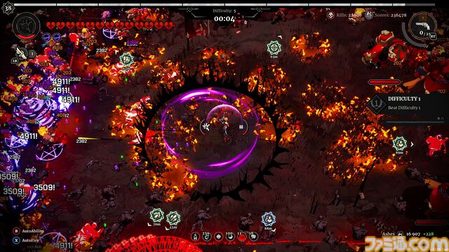 『グラインドサバイバー』弾幕地獄をなぎ倒す高速アクションローグライトが発売。ランダム戦利品のハクスラ要素で多彩なビルド構築が楽しめる