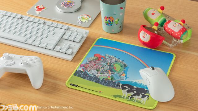 『塊魂』おにぎりをコロコロする王子がかわいい“塊魂米”が本日より発売。初代のティザービジュアルを使用したマウスパッドも新登場