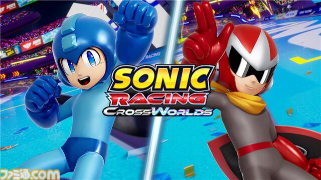 『ソニックレーシング クロスワールド』ロックマン＆ブルース参戦、ワイリーキャッスルを走ると存在しない歌詞が脳内再生されがち【コースアウトでﾃｨｳﾝﾃｨｳﾝﾃｨｳﾝ】