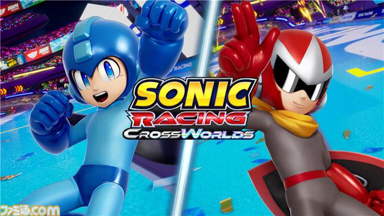 『ソニックレーシング クロスワールド』ロックマン＆ブルース参戦、ワイリーキャッスルを走ると存在しない歌詞が脳内再生されがち【コースアウトでﾃｨｳﾝﾃｨｳﾝﾃｨｳﾝ】