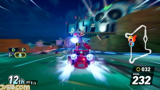 『ソニックレーシング クロスワールド』ロックマン＆ブルース参戦、ワイリーキャッスルを走ると存在しない歌詞が脳内再生されがち【コースアウトでﾃｨｳﾝﾃｨｳﾝﾃｨｳﾝ】