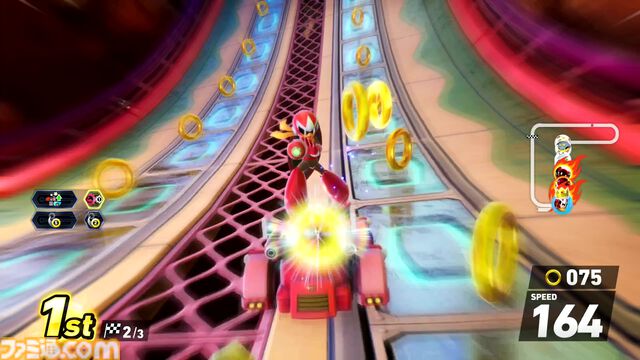 『ソニックレーシング クロスワールド』ロックマン＆ブルース参戦、ワイリーキャッスルを走ると存在しない歌詞が脳内再生されがち【コースアウトでﾃｨｳﾝﾃｨｳﾝﾃｨｳﾝ】