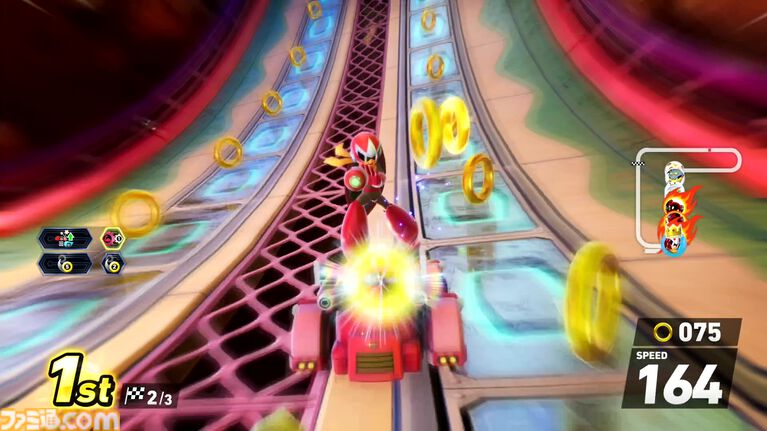 『ソニックレーシング クロスワールド』ロックマン＆ブルース参戦、ワイリーキャッスルを走ると存在しない歌詞が脳内再生されがち【コースアウトでﾃｨｳﾝﾃｨｳﾝﾃｨｳﾝ】