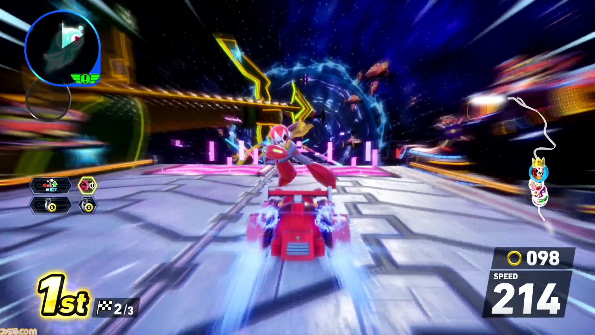 『ソニックレーシング クロスワールド』ロックマン＆ブルース参戦、ワイリーキャッスルを走ると存在しない歌詞が脳内再生されがち【コースアウトでﾃｨｳﾝﾃｨｳﾝﾃｨｳﾝ】