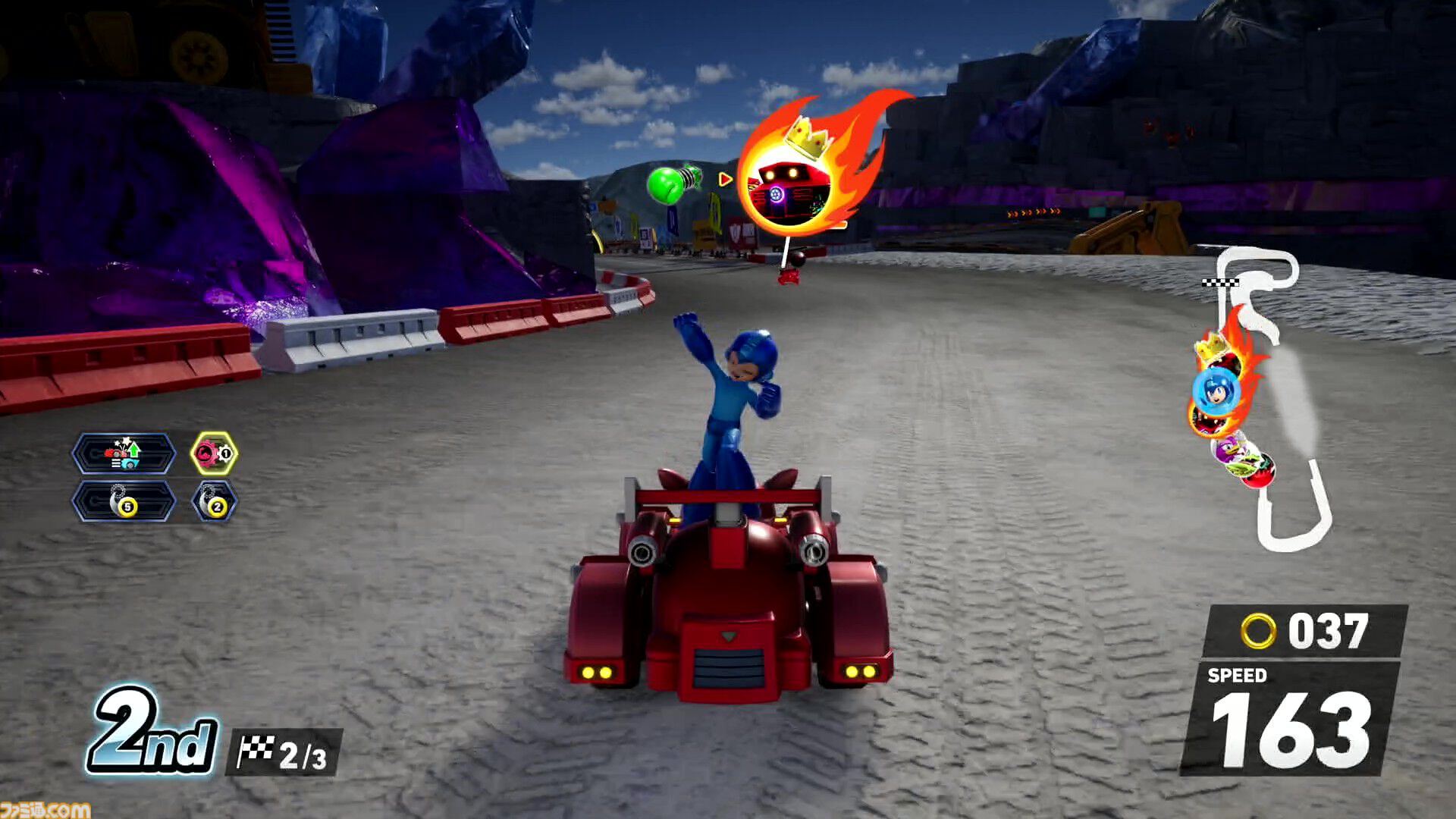 『ソニックレーシング クロスワールド』ロックマン＆ブルース参戦、ワイリーキャッスルを走ると存在しない歌詞が脳内再生されがち【コースアウトでﾃｨｳﾝﾃｨｳﾝﾃｨｳﾝ】