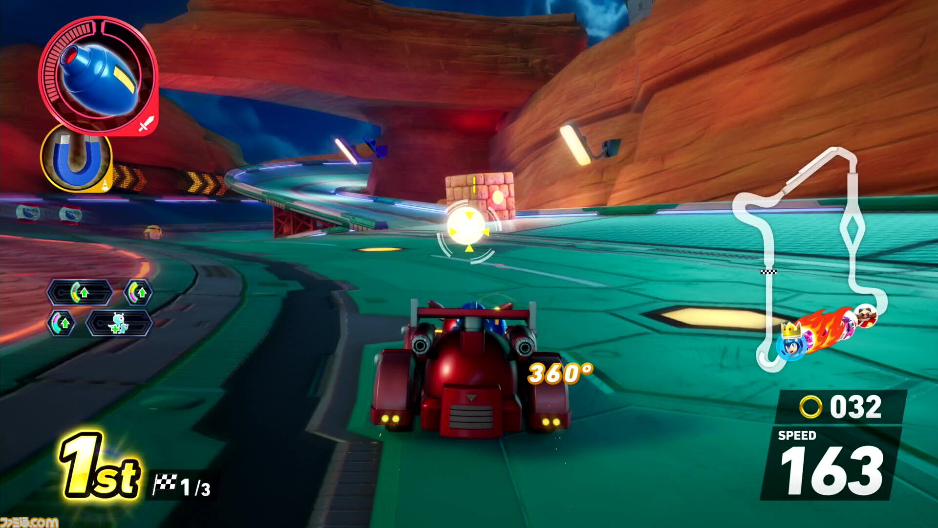 『ソニックレーシング クロスワールド』ロックマン＆ブルース参戦、ワイリーキャッスルを走ると存在しない歌詞が脳内再生されがち【コースアウトでﾃｨｳﾝﾃｨｳﾝﾃｨｳﾝ】