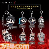 『サイレントヒルf』雛子と狐面の男の大川ぶくぶ描き下ろしグッズが登場。セリフ入りアクキーやぬいぐるみマスコットなど
