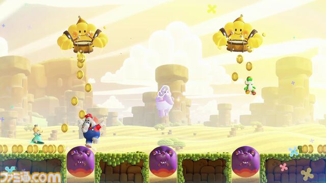 スーパーマリオブラザーズ ワンダー Nintendo Switch 2 Edition + みんなでリンリンパーク』レビュー。家族や友だちと遊べる対戦・協力ミニゲームの虜に！キュートなロゼッタとアシストのチコも注目