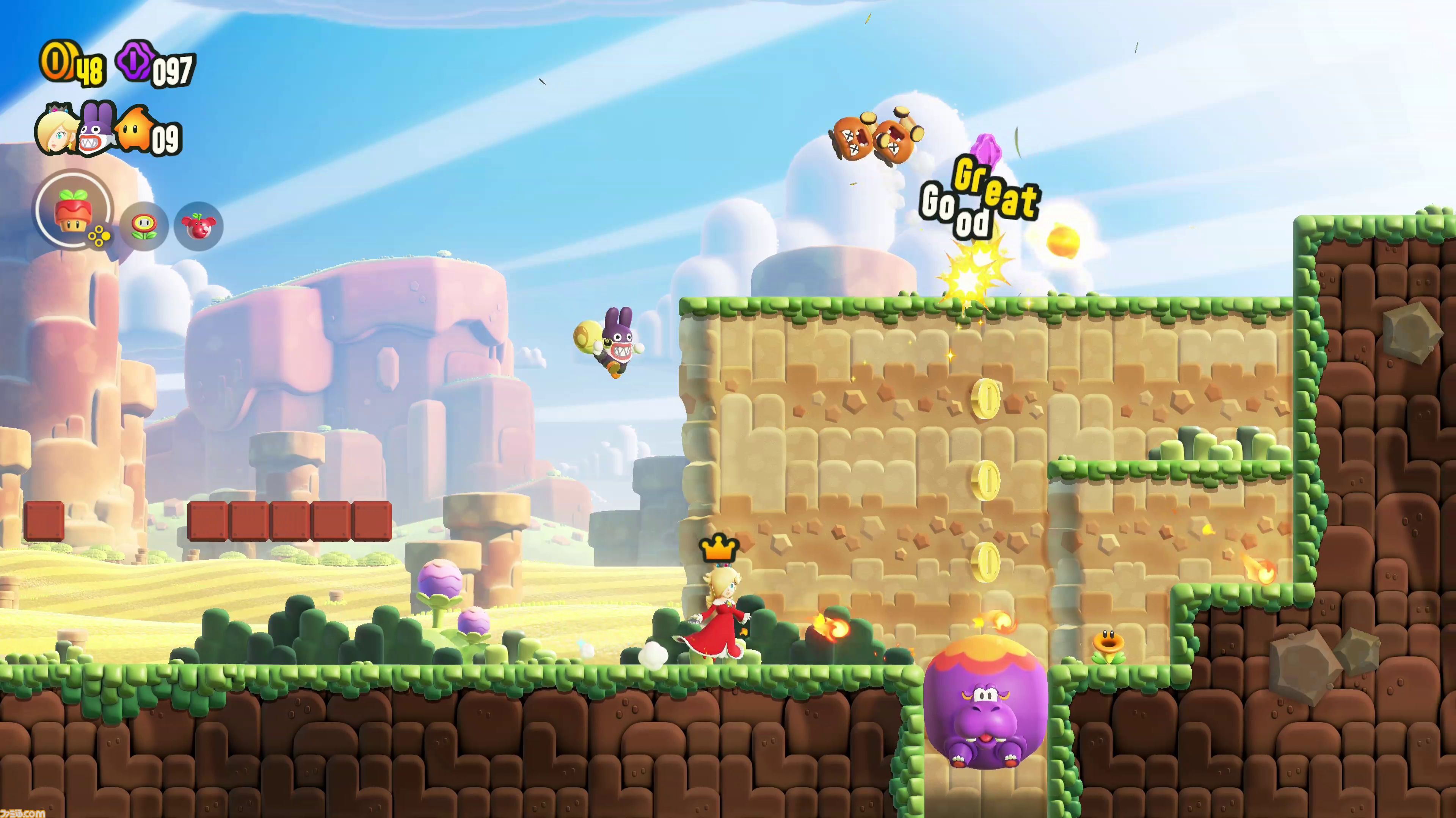 スーパーマリオブラザーズ ワンダー Nintendo Switch 2 Edition + みんなでリンリンパーク』レビュー。家族や友だちと遊べる対戦・協力ミニゲームの虜に！キュートなロゼッタとアシストのチコも注目