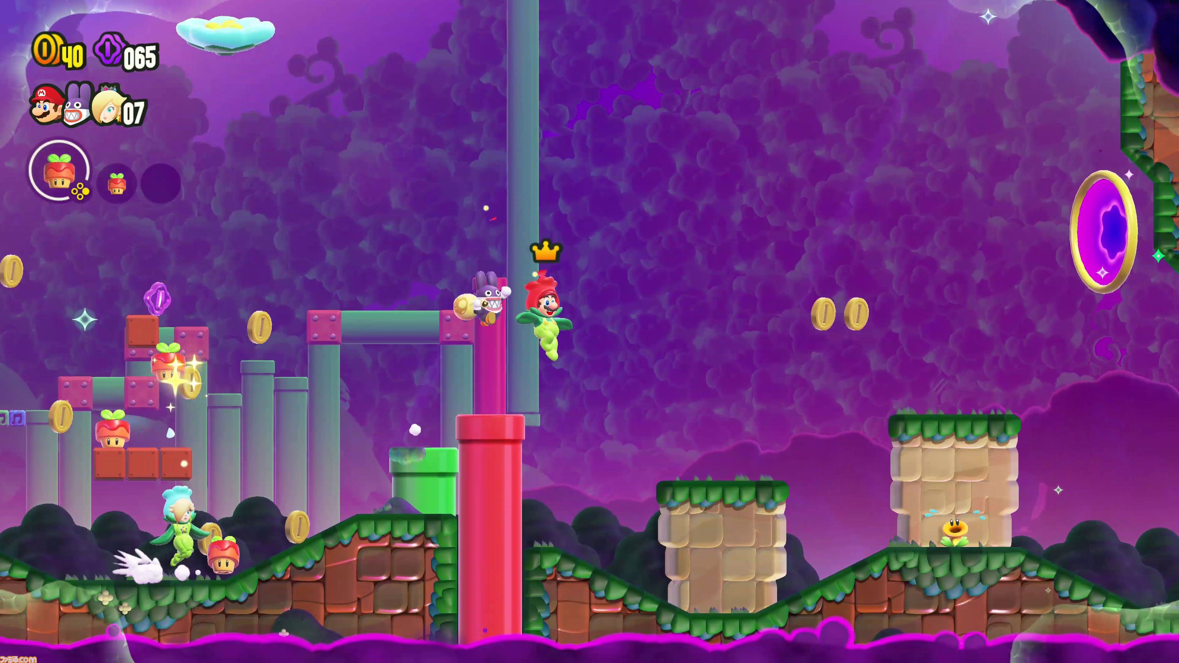 スーパーマリオブラザーズ ワンダー Nintendo Switch 2 Edition + みんなでリンリンパーク』レビュー。家族や友だちと遊べる対戦・協力ミニゲームの虜に！キュートなロゼッタとアシストのチコも注目