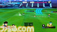 『キャプテン翼2 ワールドファイターズ』翼とボールごとチーム全員で突っ込む原作の超展開が再現可能。駆け引きアリのドリブル/タックルなどシステム紹介映像公開