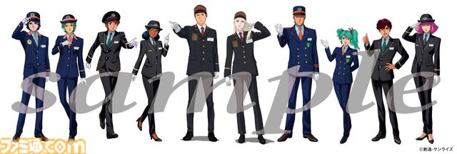 『ガンダム』JR東日本がタイアップ。シャア＆クェス、ジュドー＆ハマーン、ハサウェイ＆ギギらが車掌服姿に。スタンプラリーが3月23日より開催