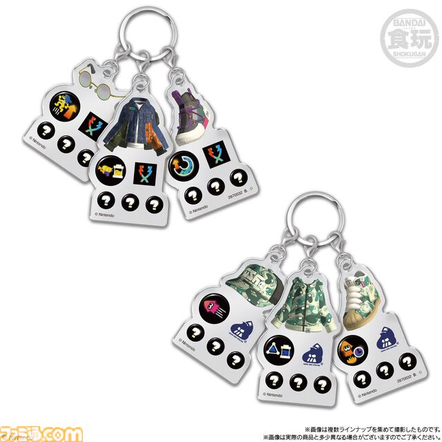 『スプラトゥーン3』クマサン商会、タタキケンサキなどのギアがかわいいチャームに！ アタマ、フク、クツを揃えて自分好みにコーディネートできる“ギア3連チャーム”発売