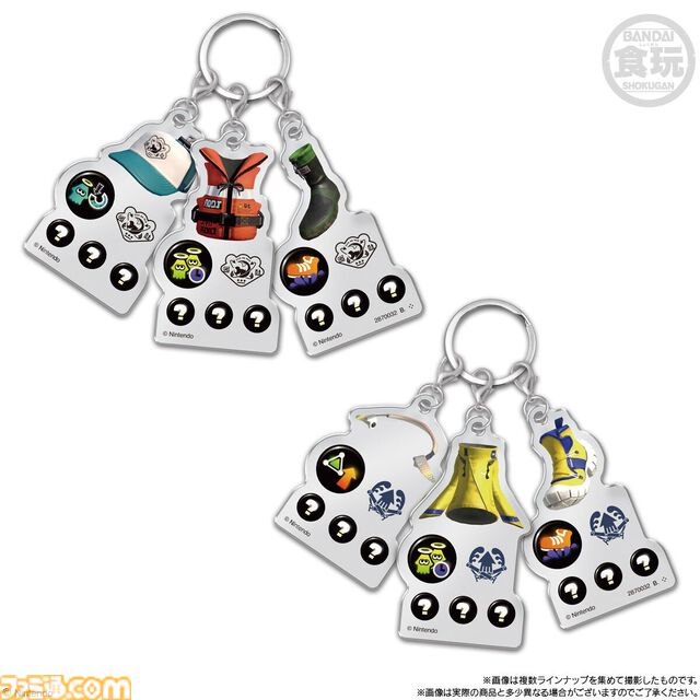 『スプラトゥーン3』クマサン商会、タタキケンサキなどのギアがかわいいチャームに！ アタマ、フク、クツを揃えて自分好みにコーディネートできる“ギア3連チャーム”発売