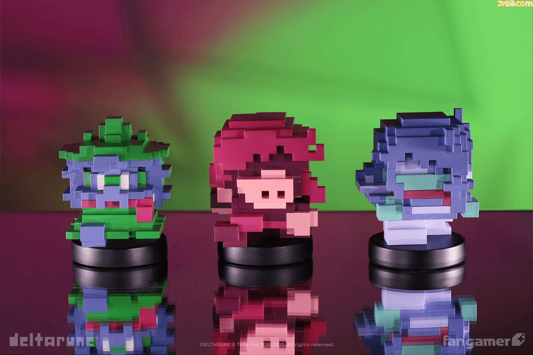 DELTARUNE』チャプター3のドット絵クリスたちが立体化。並べてかざり
