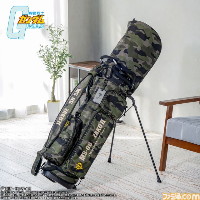 『ガンダム』シャアザク＆ザクIIがキャディバッグやヘッドカバーに！ MSやハロモチーフのゴルフグッズ9点の予約販売が本日（3/19）開始