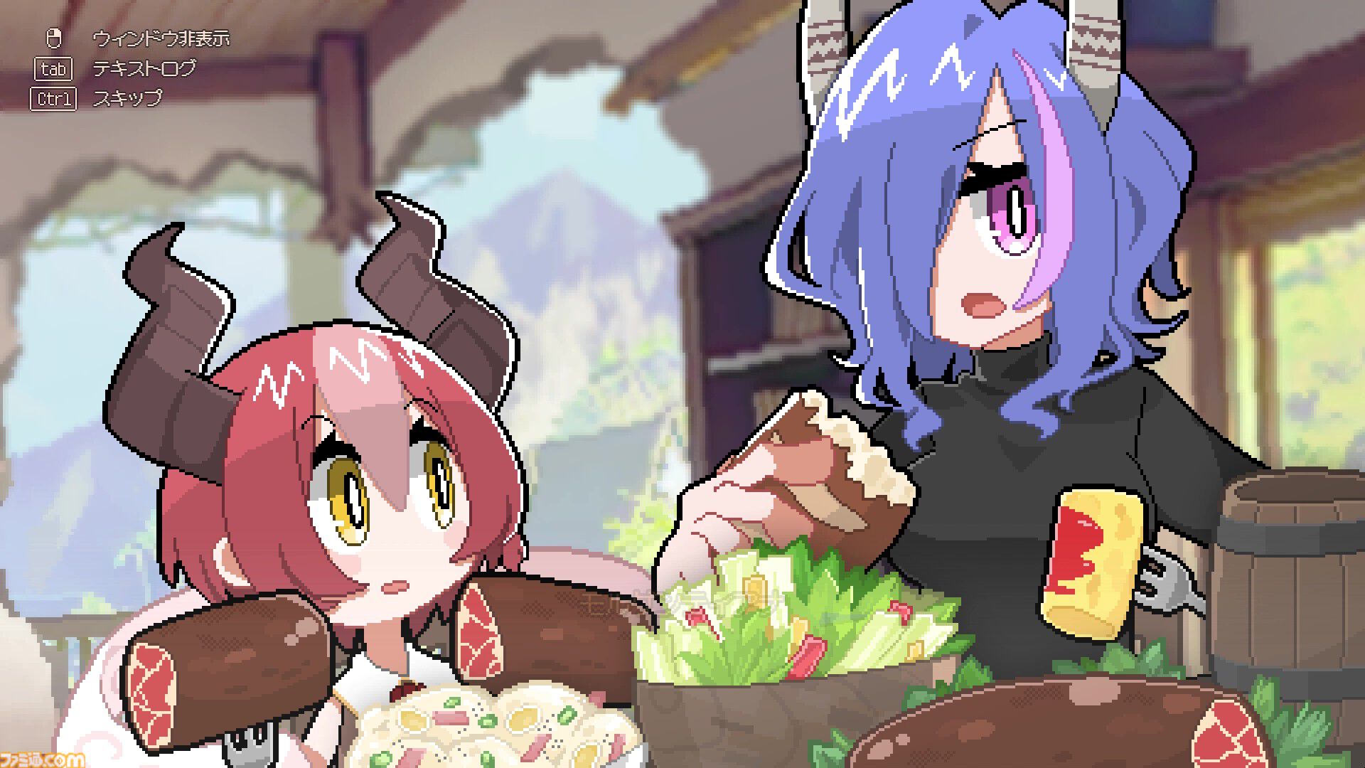 『DRAPLINE』大食いドラゴン娘を教育しつつ成長させるローグライトRPG。「岩石、お家、町の住民」どこまでなら食べてオッケー！？ Steamセールで20%オフ【とっておきインディー】