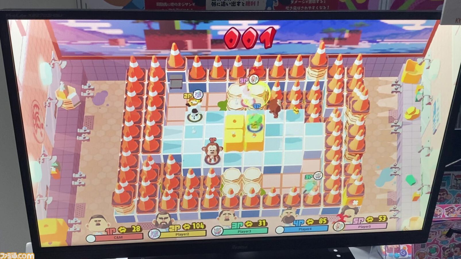 『BLOKES on BLOCKS!』おじさん“押しあい”パーティーバトルアクションは方向キー＆ワンボタンのみの超カジュアルゲー。ワイワイガヤガヤとみんなで集まって遊びたい【TIGS2026】
