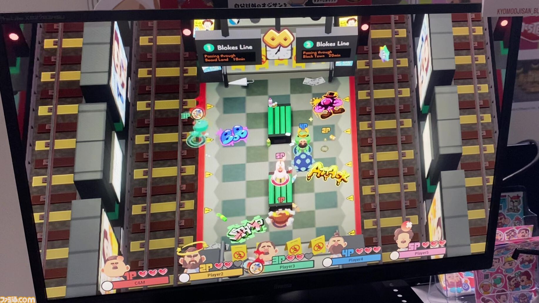 『BLOKES on BLOCKS!』おじさん“押しあい”パーティーバトルアクションは方向キー＆ワンボタンのみの超カジュアルゲー。ワイワイガヤガヤとみんなで集まって遊びたい【TIGS2026】