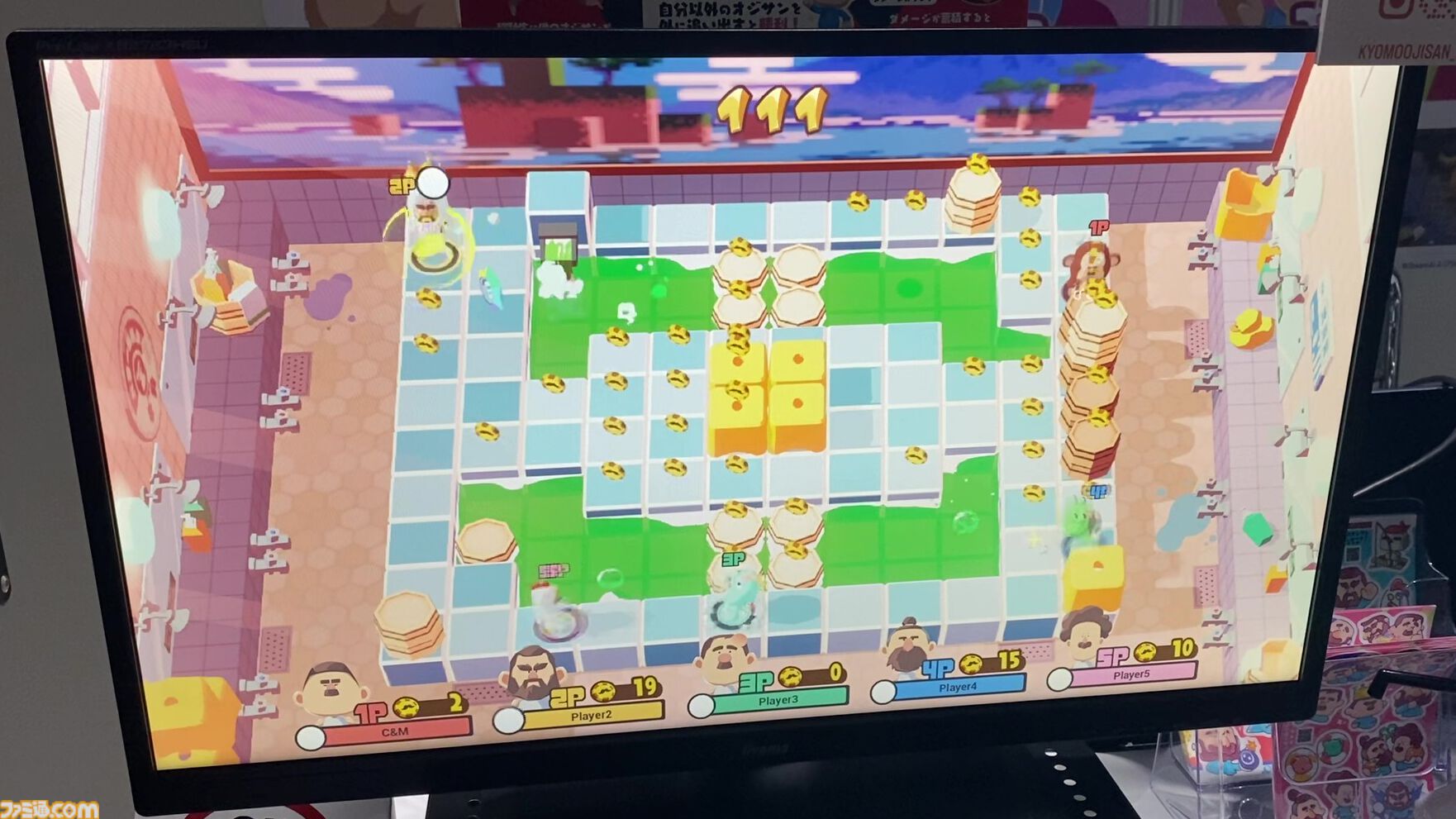 『BLOKES on BLOCKS!』おじさん“押しあい”パーティーバトルアクションは方向キー＆ワンボタンのみの超カジュアルゲー。ワイワイガヤガヤとみんなで集まって遊びたい【TIGS2026】
