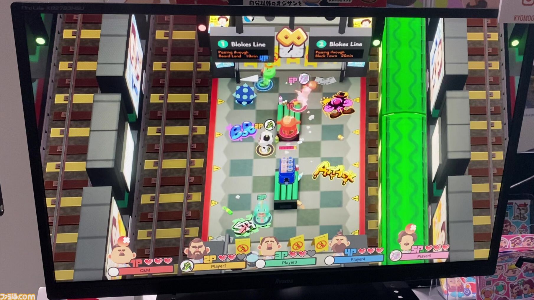 『BLOKES on BLOCKS!』おじさん“押しあい”パーティーバトルアクションは方向キー＆ワンボタンのみの超カジュアルゲー。ワイワイガヤガヤとみんなで集まって遊びたい【TIGS2026】