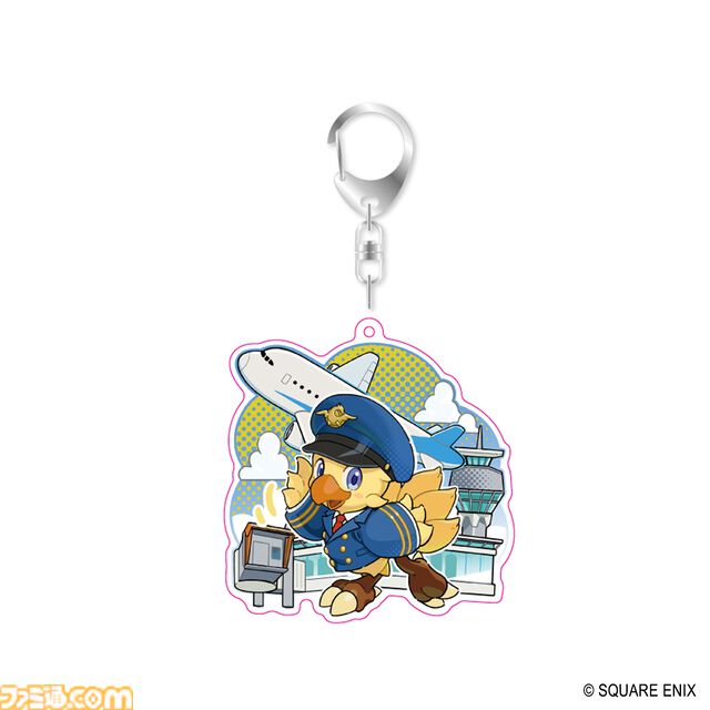 スライムとチョコボがパイロット姿に。成田空港にスクエニ期間限定ショップが4月3日オープン。アクキーやステッカーなど描き下ろし限定グッズが多数登場