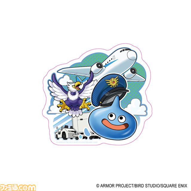 スライムとチョコボがパイロット姿に。成田空港にスクエニ期間限定ショップが4月3日オープン。アクキーやステッカーなど描き下ろし限定グッズが多数登場