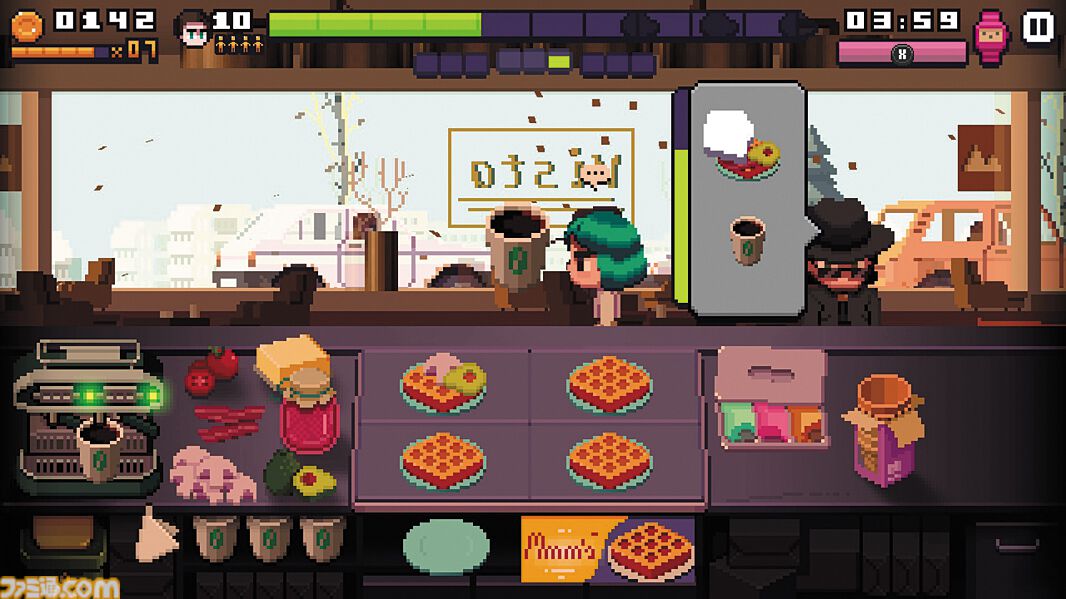『Pixel Cafe』癒しを味わえるカフェ運営ゲームかと思ったら最低賃金“限界ワンオペ”シミュレーションでした。Steamスプリングセールで225円（85%オフ）【とっておきインディー】
