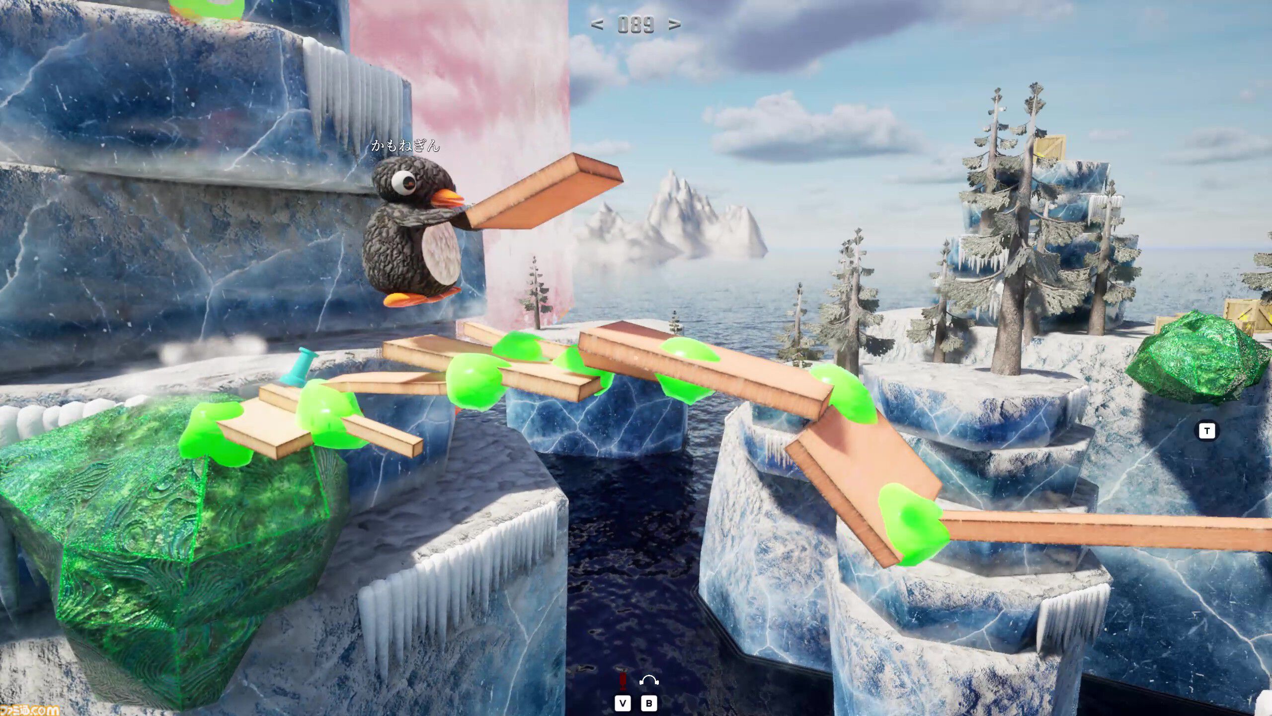画像ページ (5/8) 『LINK penguins』ペンギンの最大8人協力橋づくり