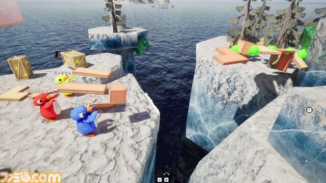 『LINK penguins』ペンギンの最大8人協力橋づくりゲームが4月7日発売。木材からピアノまで何でもつないでカオスな道中を駆け抜けろ