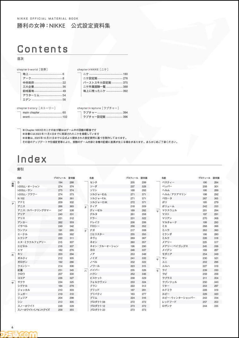 『勝利の女神：NIKKE』初の公式設定資料集が本日（4/2）発売！　424ページの大ボリュームで初期案やストーリー、世界観にどっぷりと浸かって楽しむ一冊