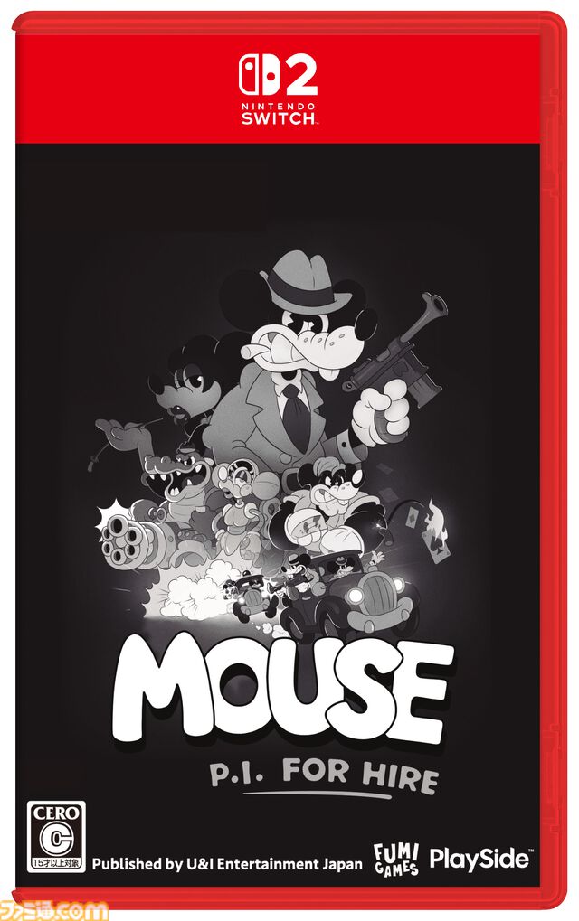 『MOUSE: やとわれの探偵』白黒カートゥーン風のレトロFPSのパッケージ版が7月9日発売決定。ダウンロード版は4月16日に配信
