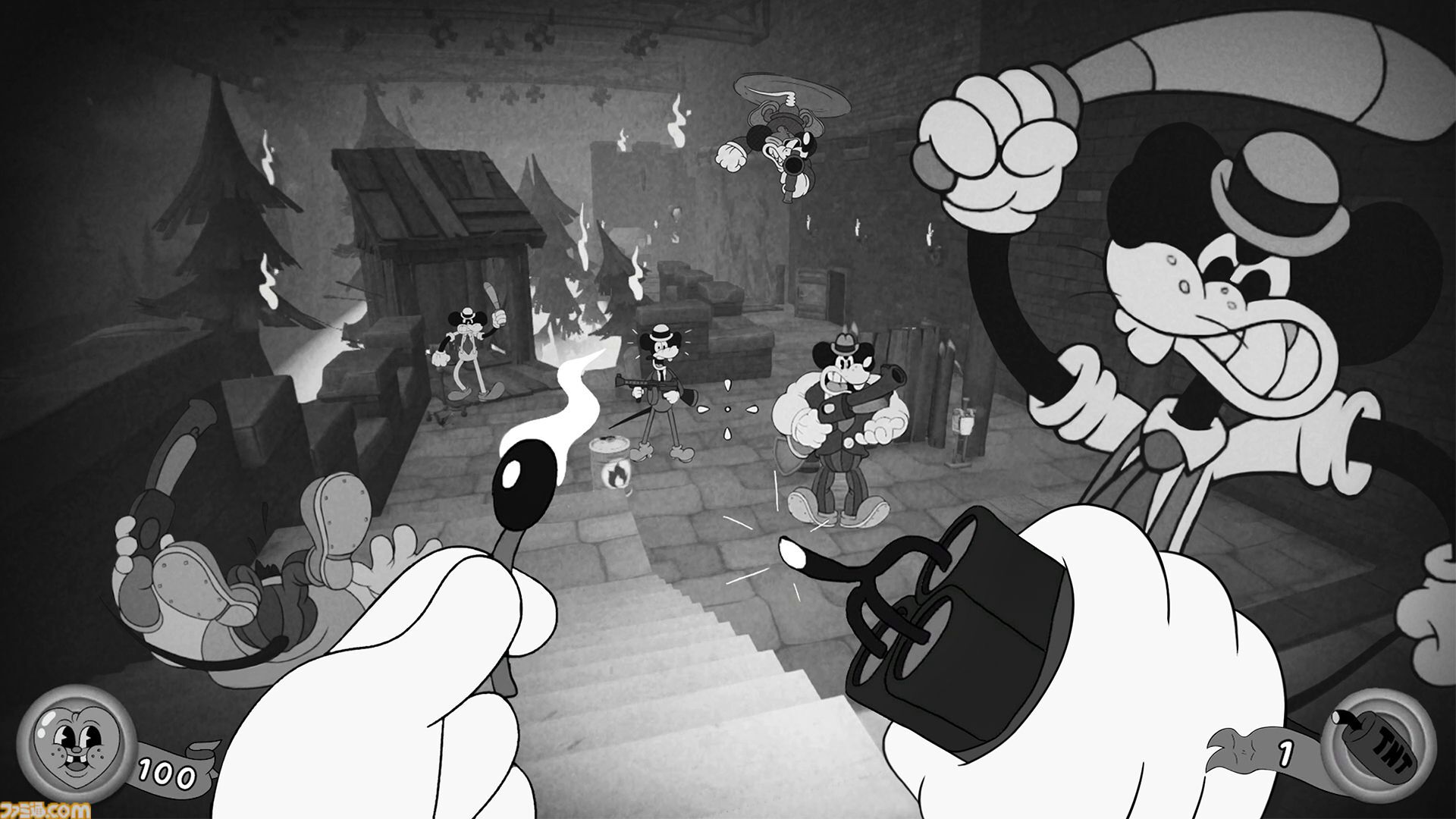 『MOUSE: やとわれの探偵』白黒カートゥーン風のレトロFPSのパッケージ版が7月9日発売決定。ダウンロード版は4月16日に配信
