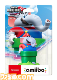 『スーパーマリオ ワンダー』ゾウマリオのamiiboが本日（3/26）発売。土管に収まりきらない大ボリュームなボディ。キノピオ隊長&おしゃべりフラワー・ポプリン&フロリアン王子も登場