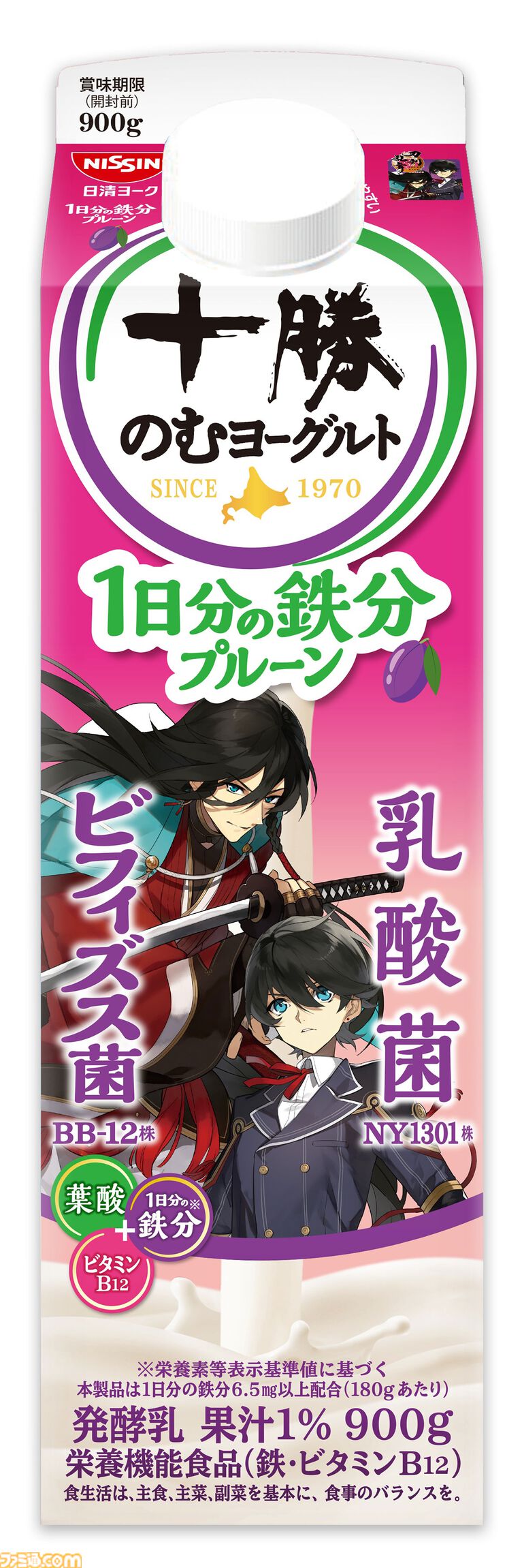 『刀剣乱舞』十勝のむヨーグルトの期間限定コラボパッケージが4月発売。40振りを登場させる。商品もそのままゲーム内アイテムに