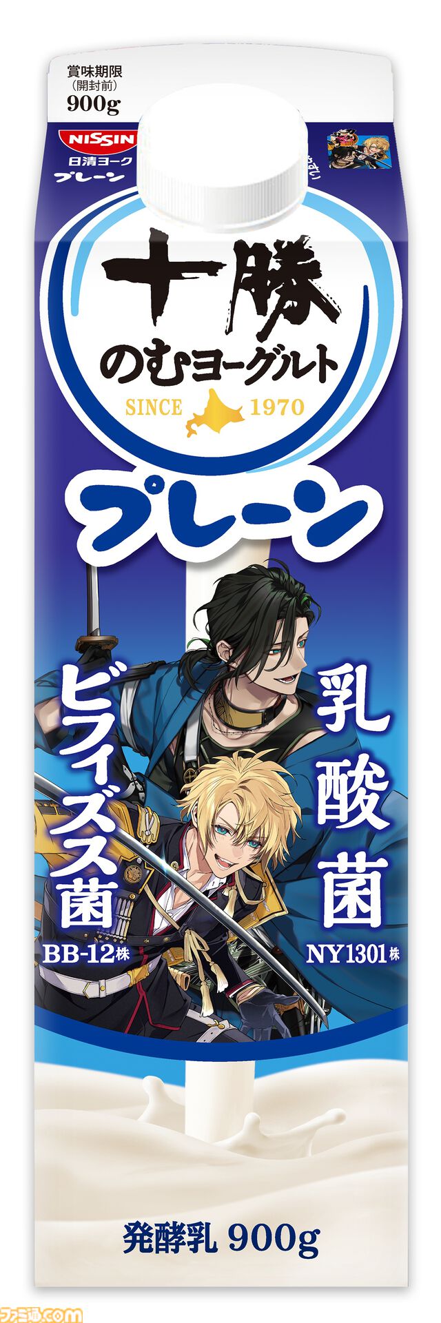 『刀剣乱舞』十勝のむヨーグルトの期間限定コラボパッケージが4月発売。40振りを登場させる。商品もそのままゲーム内アイテムに